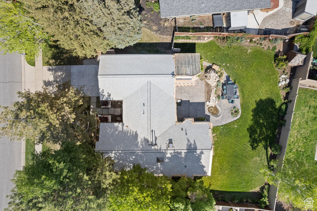 View from above of property