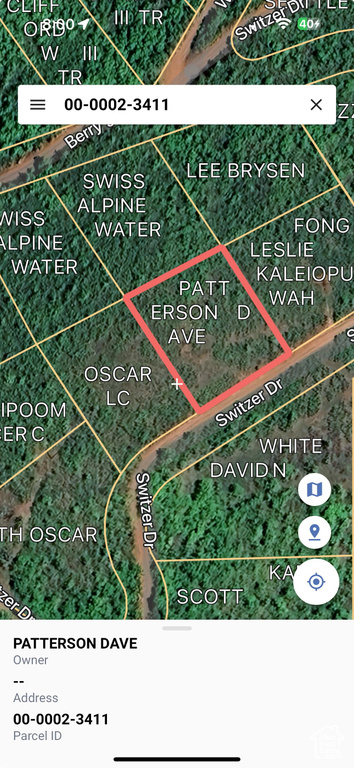 Map of property location featuring property boundaries highlighted