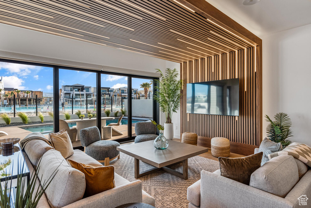 View of living area
