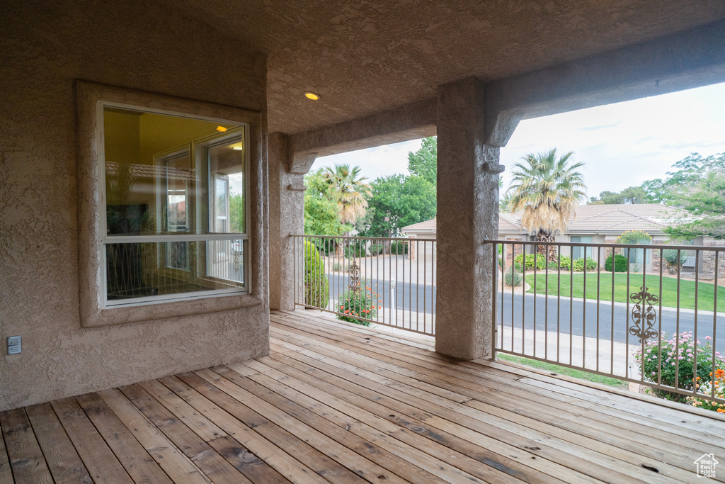 View of deck