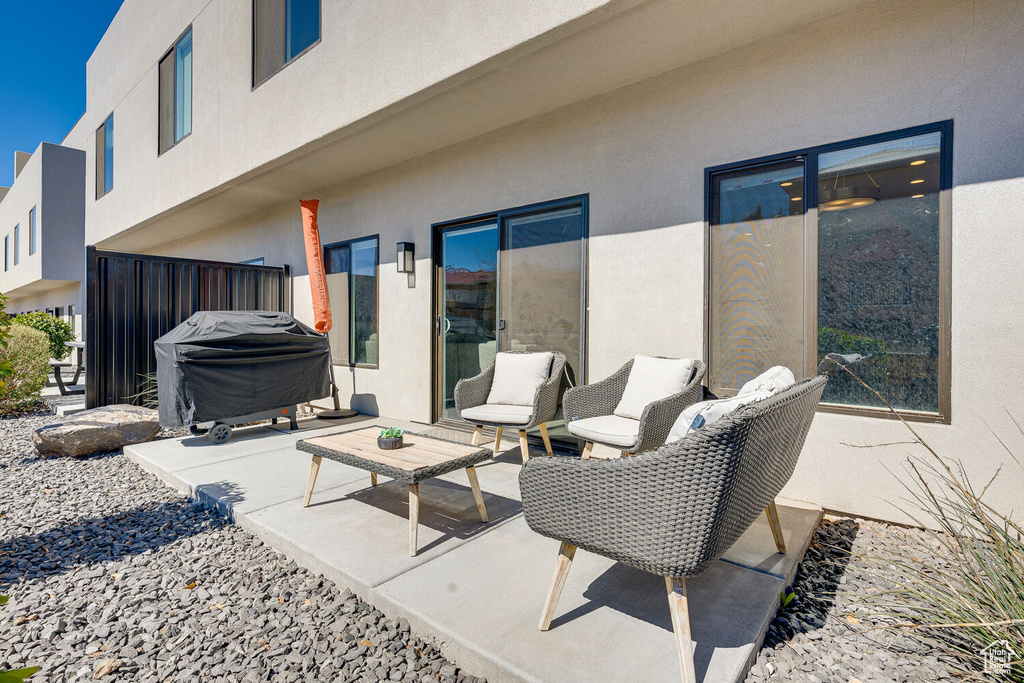 View of patio / terrace with grilling area