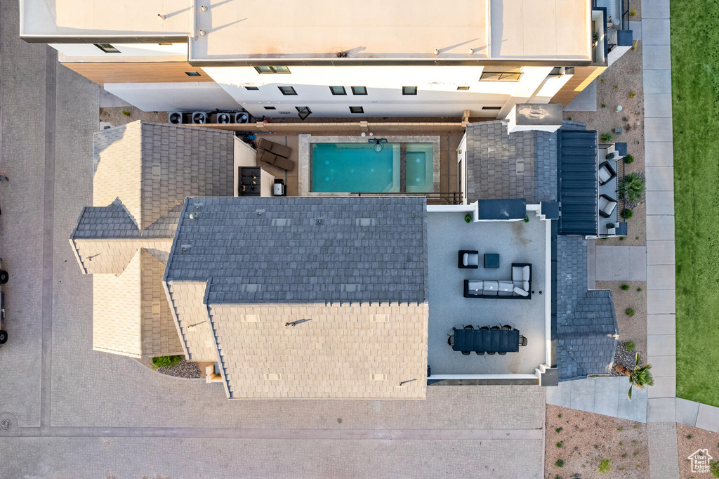 View from above of property