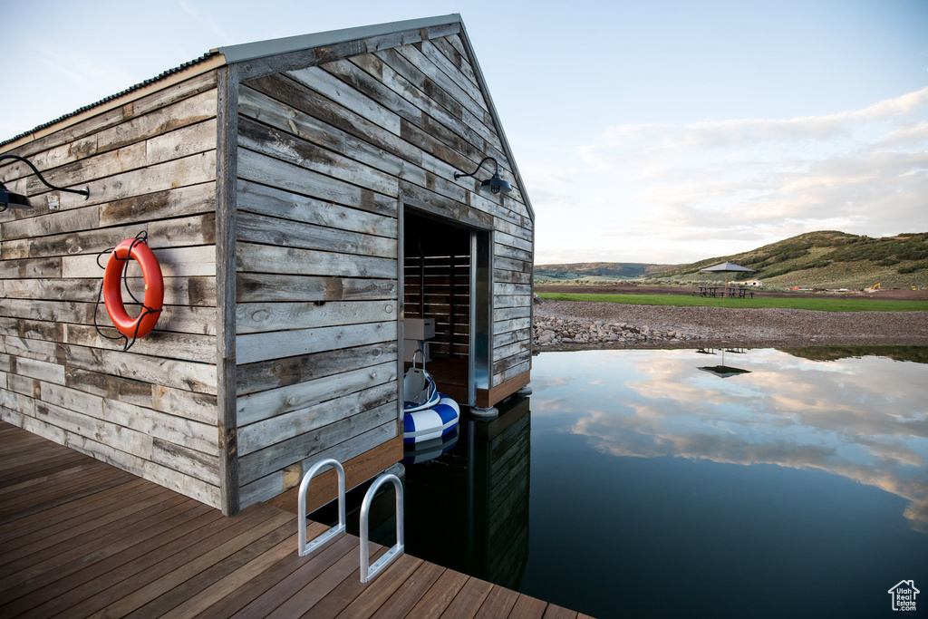 View of outbuilding
