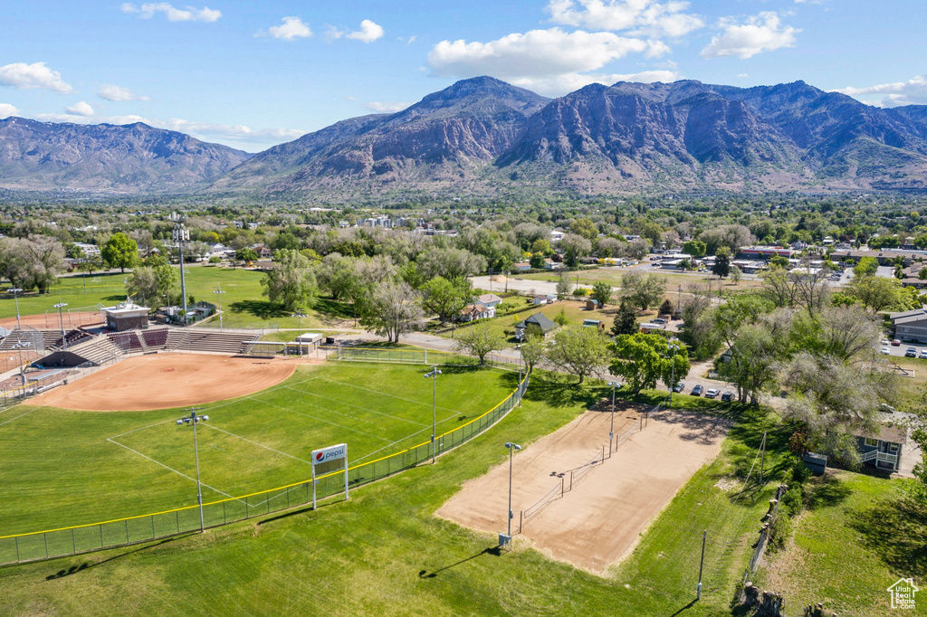 Aerial view of mountains