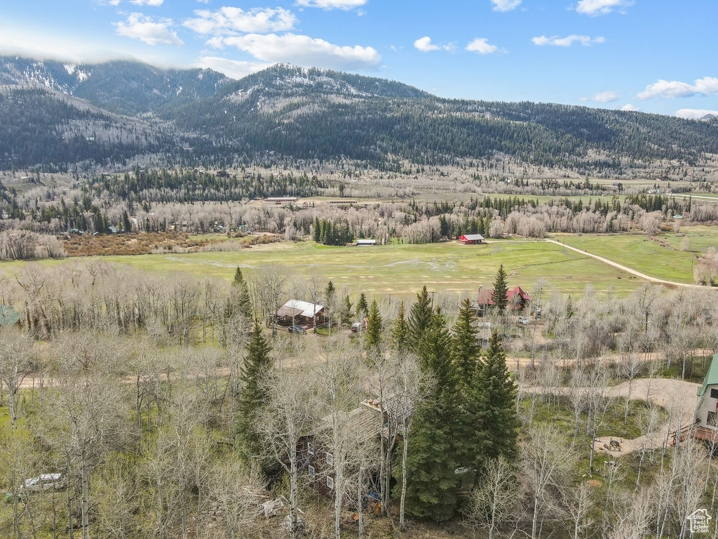 Mountain view featuring rural landscape