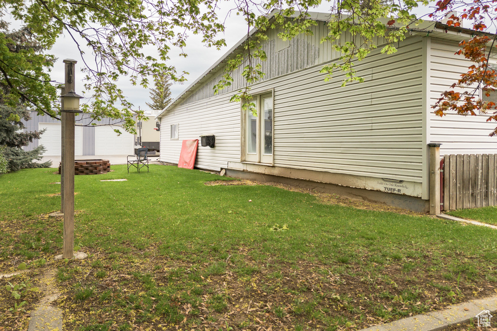View of rear view of property