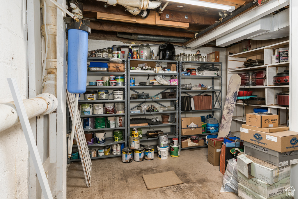 View of storage room