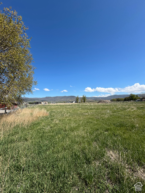View of yard with a rural view