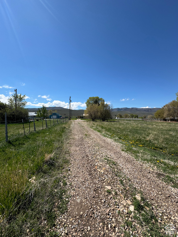 View of street featuring a view of countryside