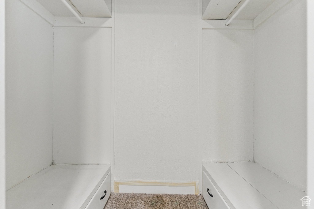Walk in closet with attic access