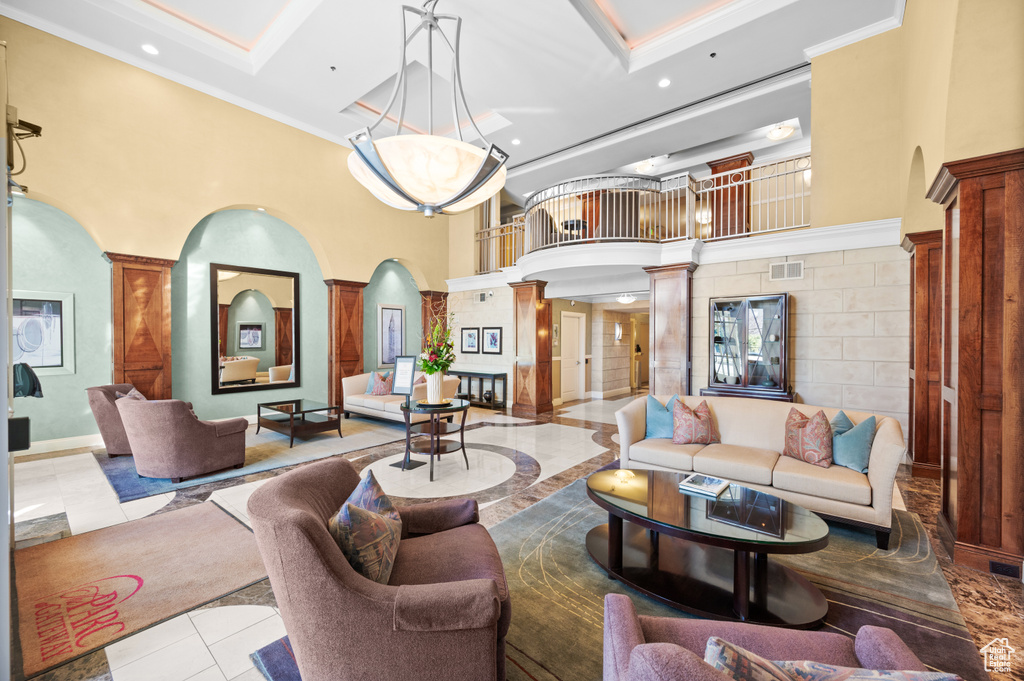 Lobby with visible vents