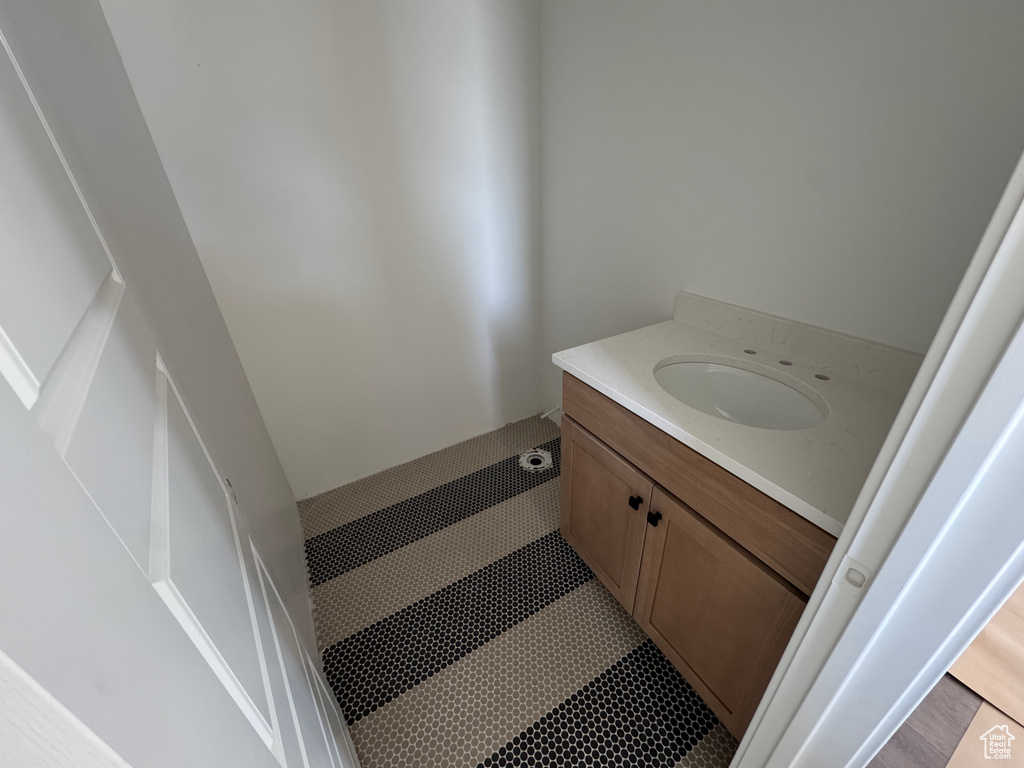 Bathroom featuring vanity