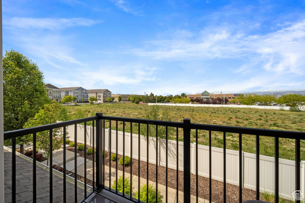Balcony with a residential view