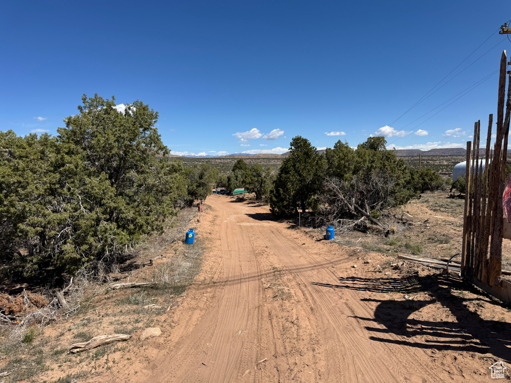 View of road with a view of rural / pastoral area
