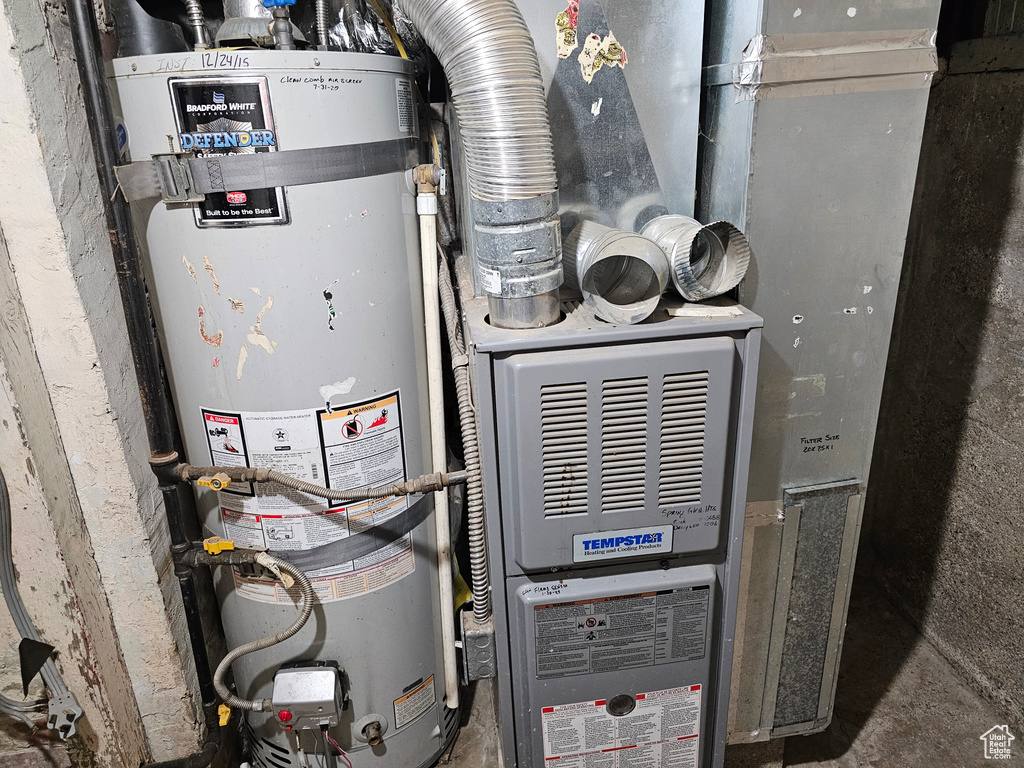 Utilities featuring secured water heater