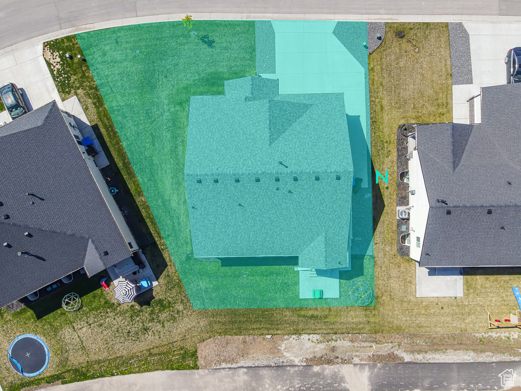 View from above of property