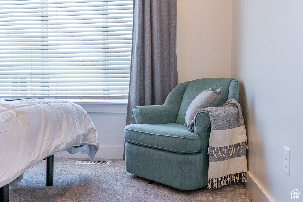 Bedroom featuring carpet flooring