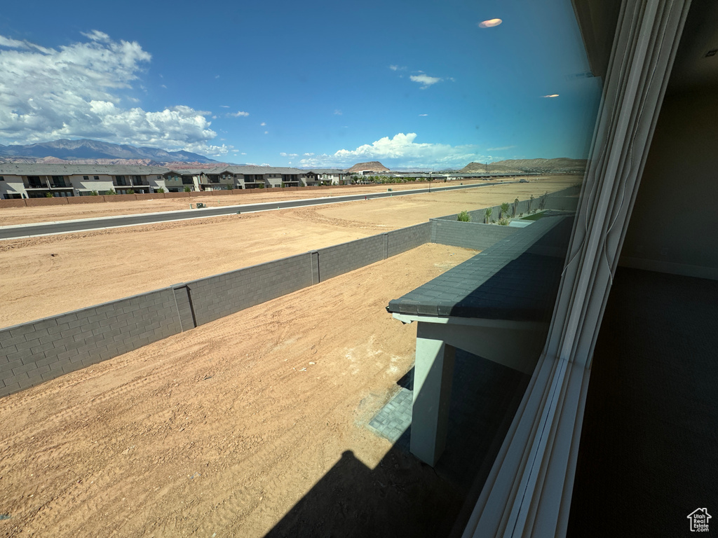 Balcony with a residential view