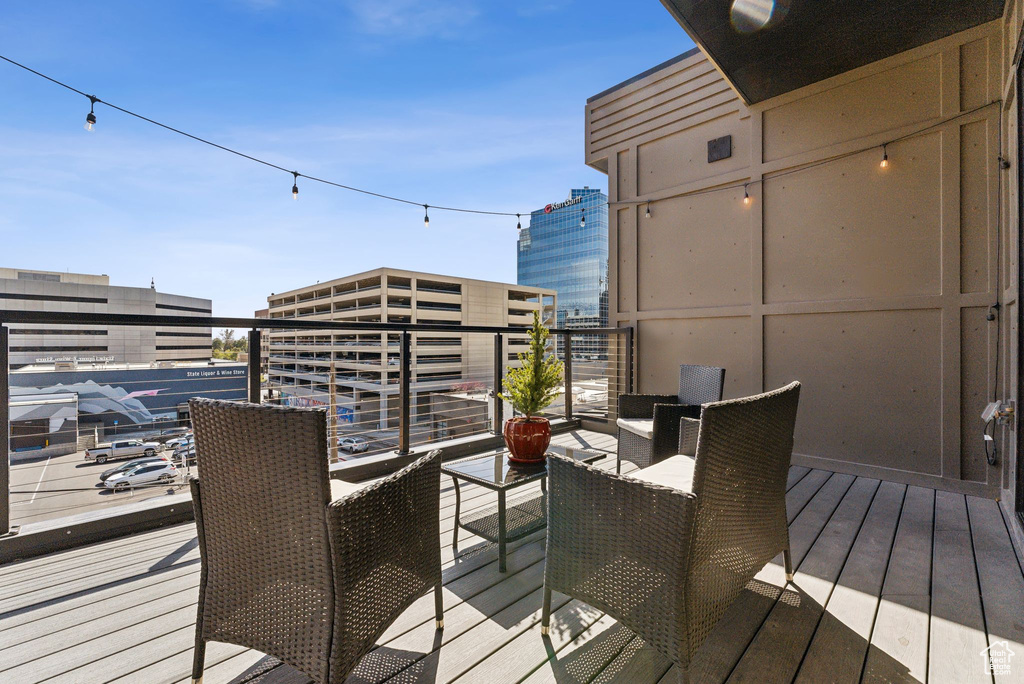 View of deck