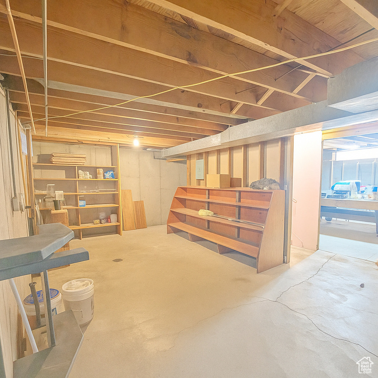View of basement