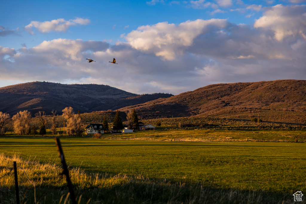 Mountain view featuring rural landscape