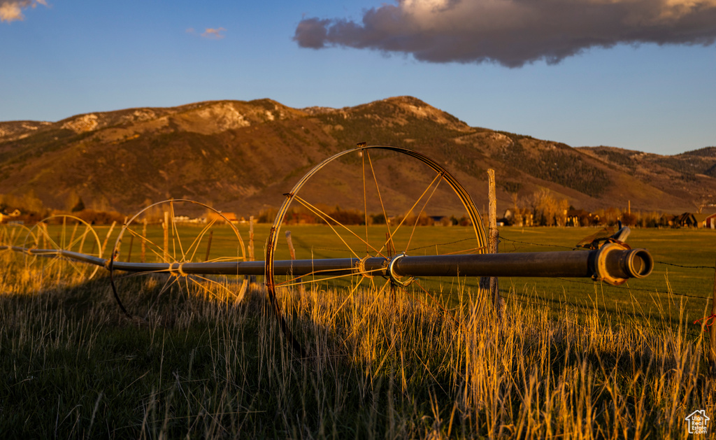 Mountain view featuring rural landscape