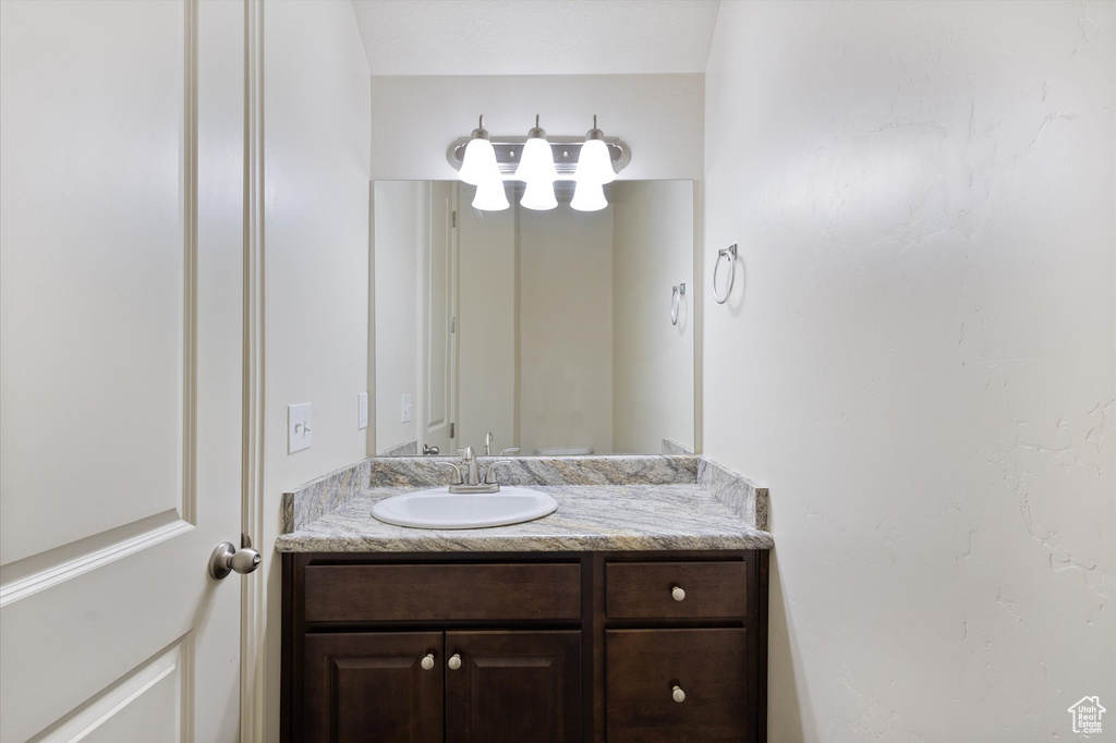 Bathroom featuring vanity