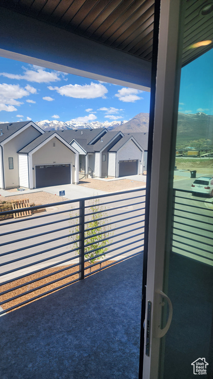 Balcony with a residential view