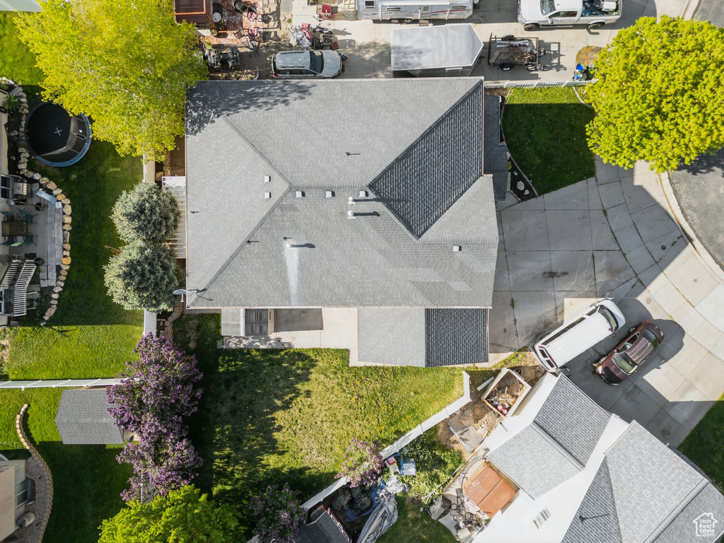 View from above of property
