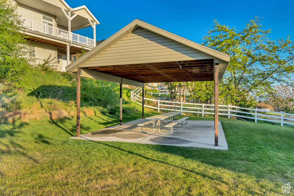 View of community featuring a patio area