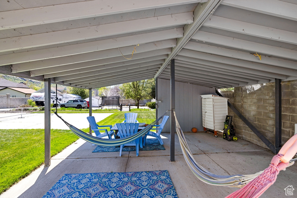 View of patio