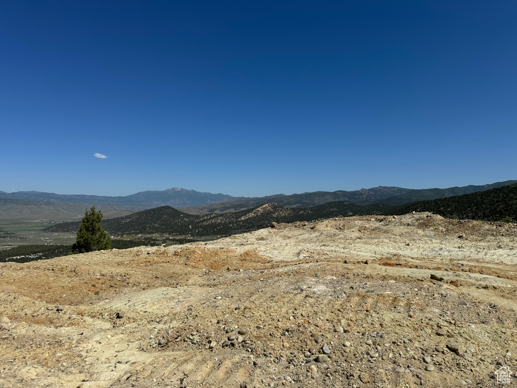 View of mountain background