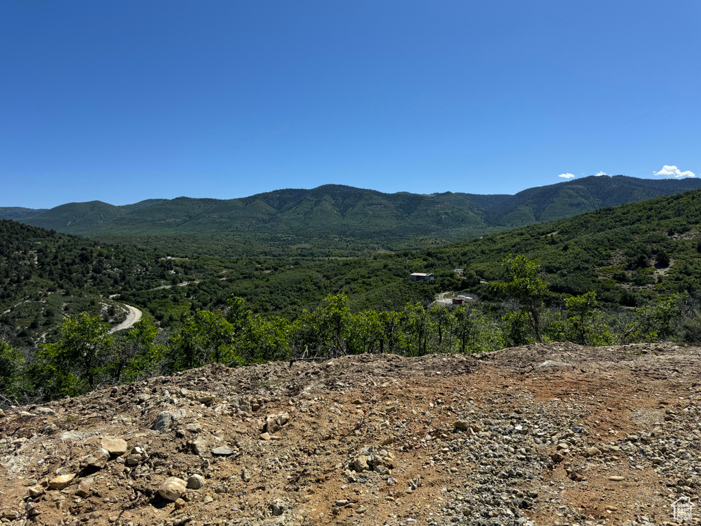 View of mountain background