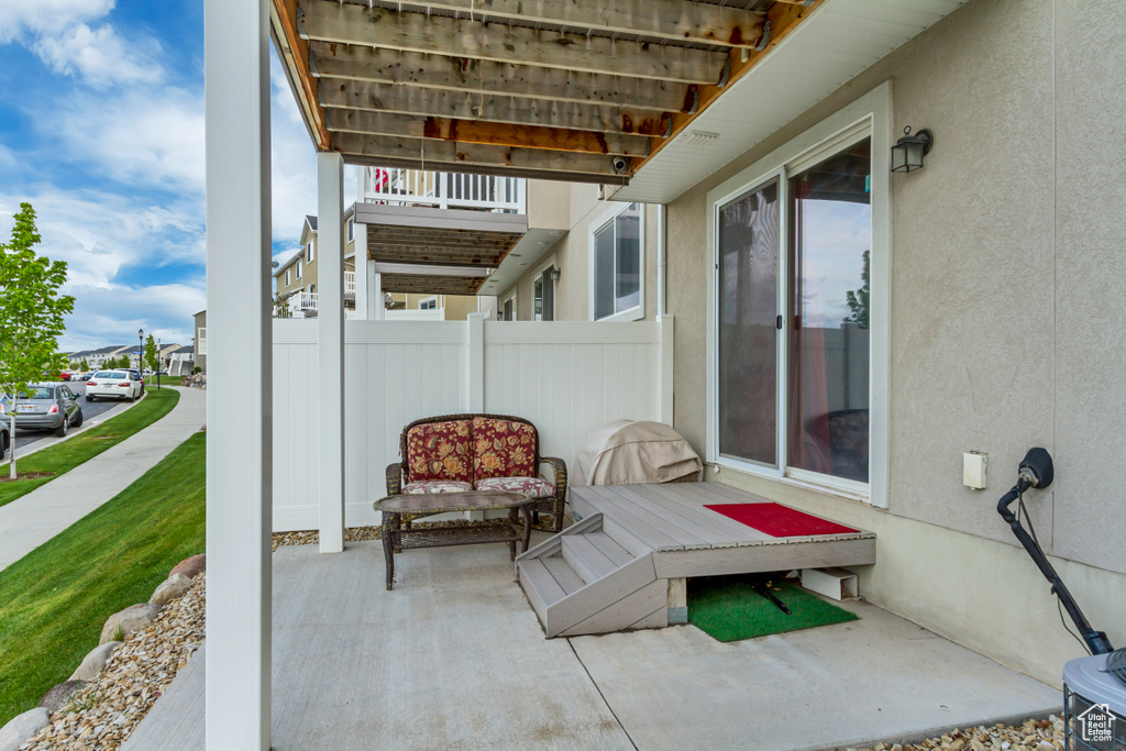 View of patio / terrace with fence