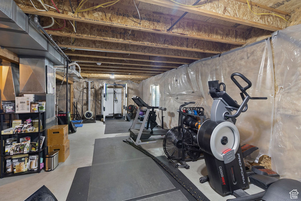 View of workout area
