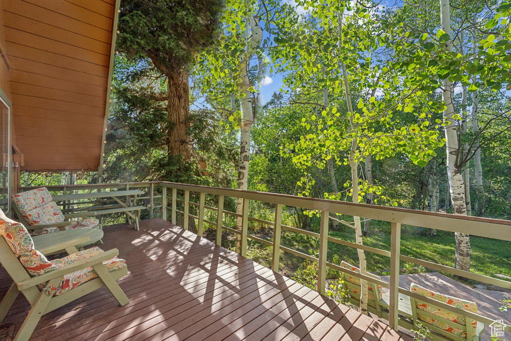 View of deck