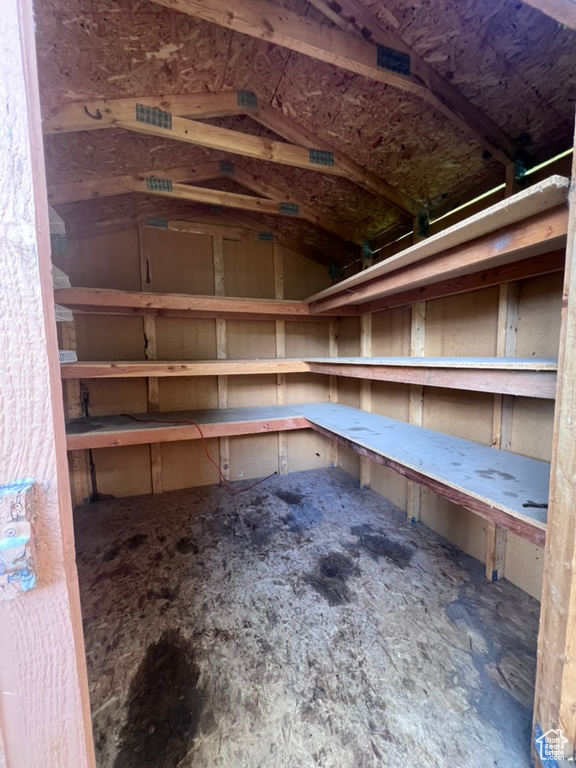 View of storage room