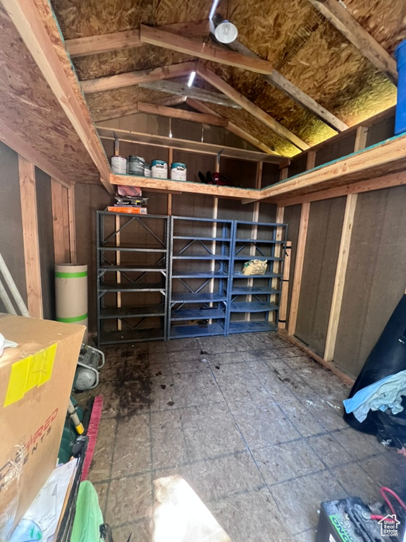 View of storage room