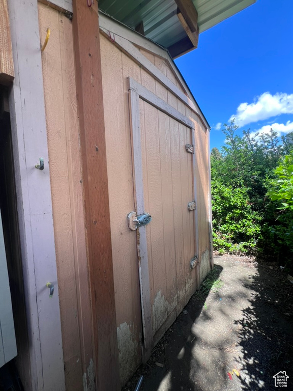 View of outbuilding