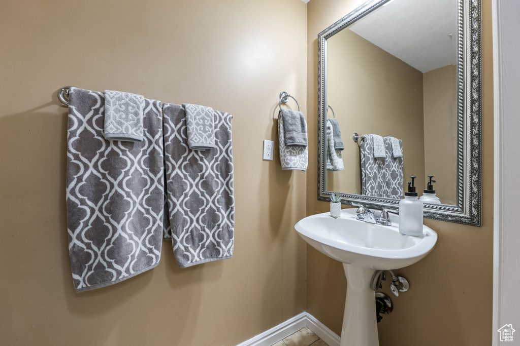 Bathroom with baseboards