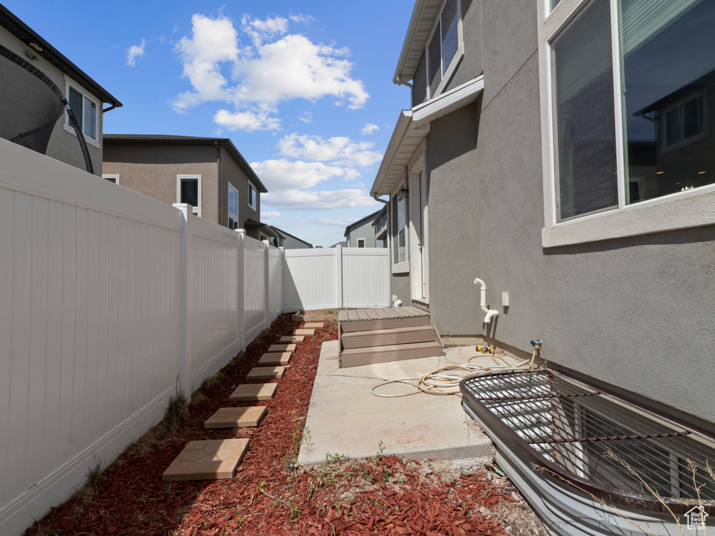 View of patio / terrace with a fenced backyard