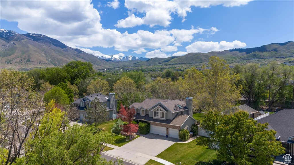 Bird's eye view of mountains