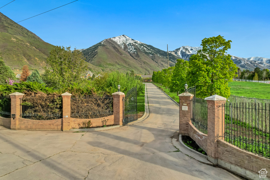 View of mountain background