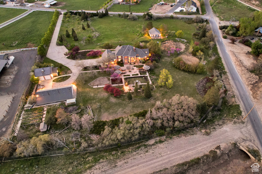 Aerial overview of property's location