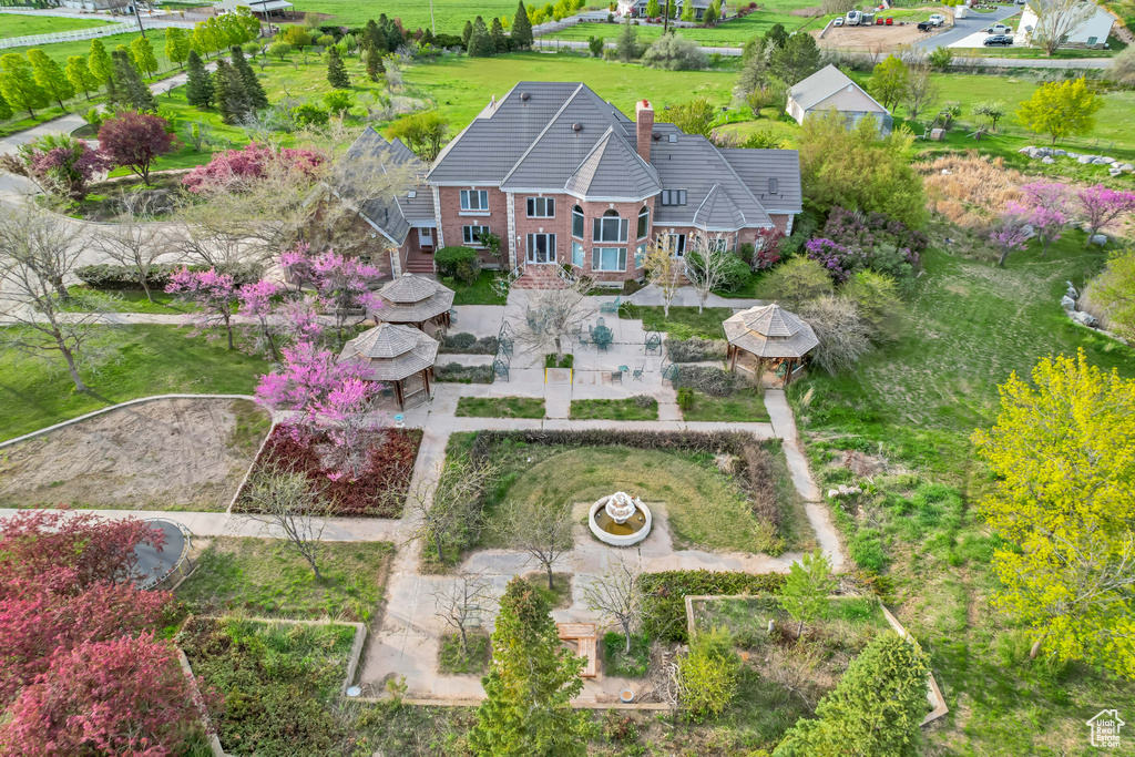View from above of property