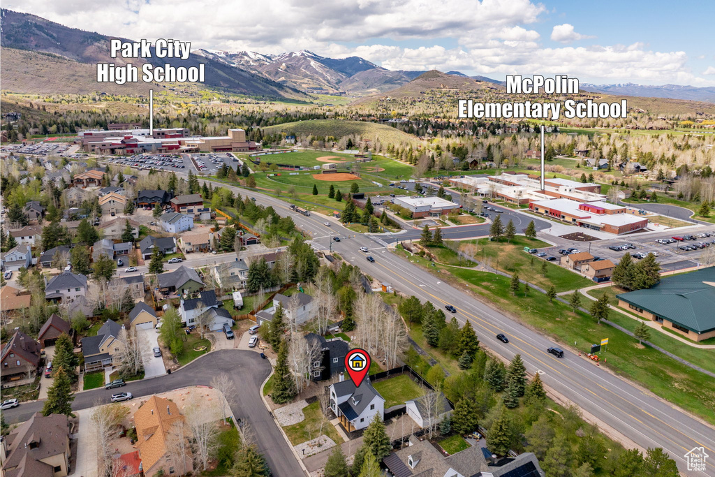 View of property location featuring a mountain backdrop