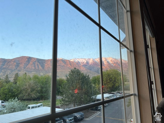 Detailed view of a mountain view