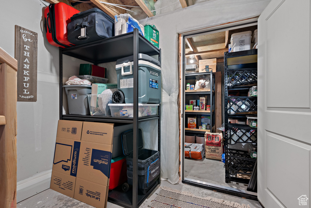 View of storage area