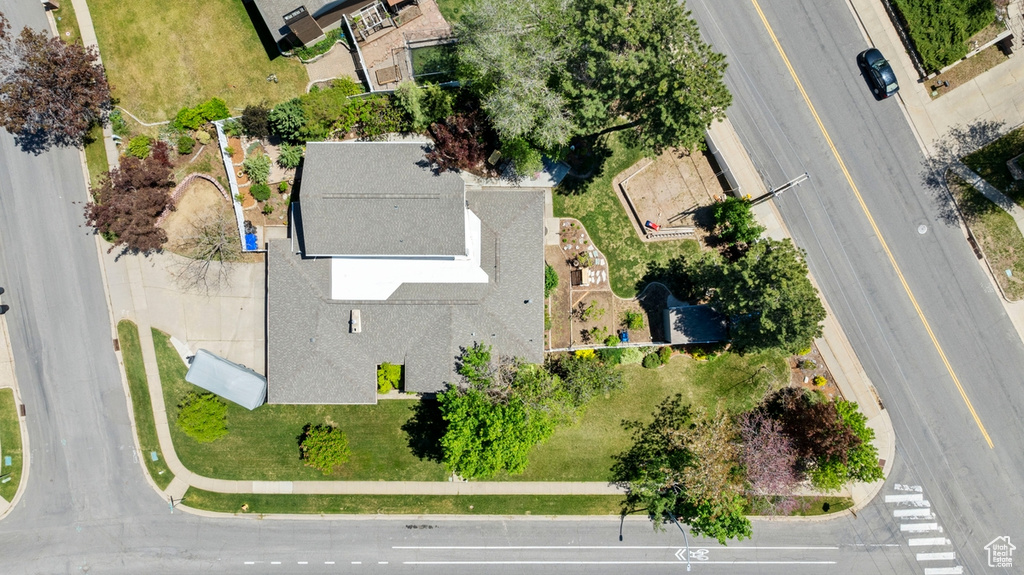 View from above of property