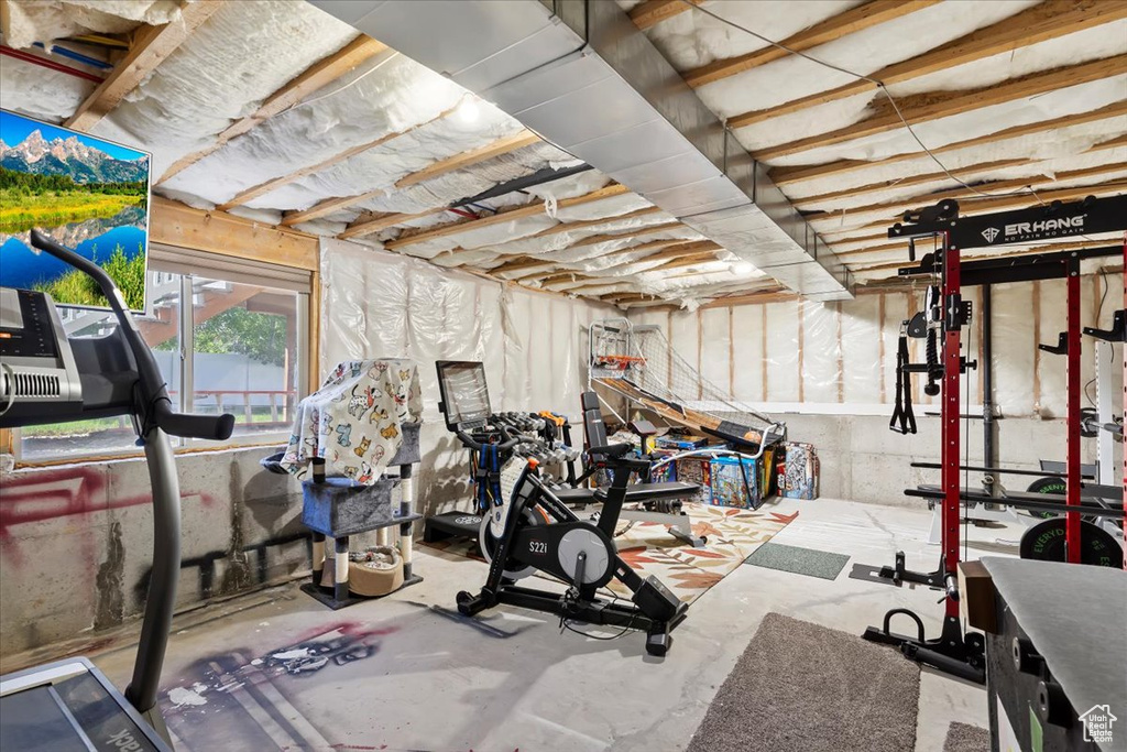 View of workout area